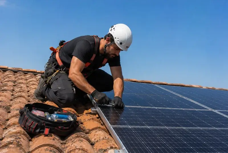 Maintenance et monitoring de panneaux solaires à Macaye